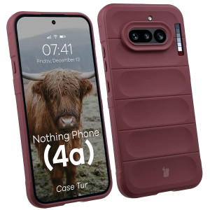 Pancerne etui Bizon Case Tur do Nothing Phone (4a), burgundowe