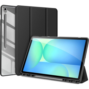 Etui z klapką Dux Ducis Toby do Galaxy Tab S10 FE Plus, czarne