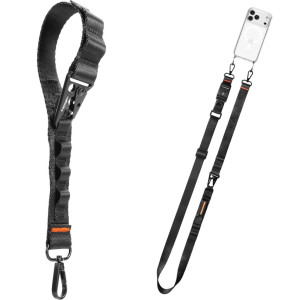 Smycz na szyję / nadgarstek do telefonu Spigen Tag Strap DA30M, czarna
