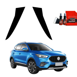 2w1 Czarna folia Grizz Protector na słupki do MG ZS Classic (2019-2025)