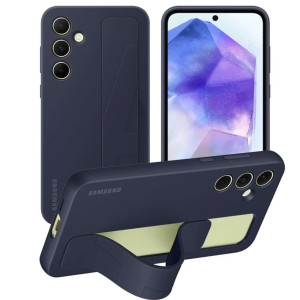 Etui Samsung Silicone Standing Grip Case do Galaxy A55, granatowe