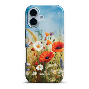 Etui ochronne do iPhone 17, Mobiwear Elite Pro, łąkowe kwiaty