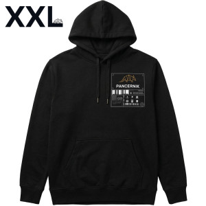 Bluza z kapturem, hoodie Pancernik Sign (nie ma lekko), czarna XXL