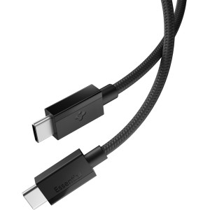 Kabel Spigen Essential DuraBend Braided EB6015CC USB-C do USB-C 60W, 1,5 m, czarny