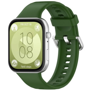 Pasek Bizon Strap Watch Silicone Pro SR do Huawei Watch Fit 5 / 5 Pro / 4 / 4 Pro / 3, ciemnozielony
