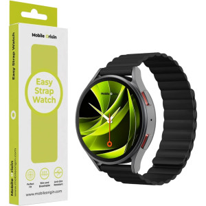Pasek magnetyczny, silikonowy Mobile Origin Easy Strap Magnetic Watch do smartwatcha, Quick Release 20mm, czarny