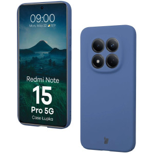 Etui Bizon Case Łupka do Xiaomi Redmi Note 15 Pro 5G, niebieskie