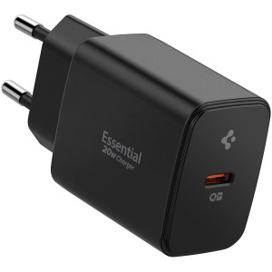 Ładowarka sieciowa USB-C PD 3.0, 20W, Spigen Essential EE201EU, czarna