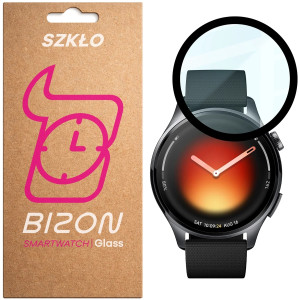 Szkło hybrydowe Bizon Watch Glass Edge Hybrid dla Xiaomi Watch 5, czarne