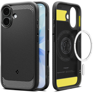 Etui Spigen Rugged Armor Mag do MagSafe do iPhone 17, czarne