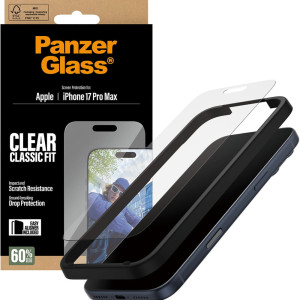 Szkło hartowane z aplikatorem PanzerGlass Classic Fit EasyAligner do iPhone 17 Pro Max