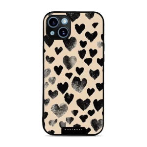 Etui ochronne do iPhone 14 Plus, Mobiwear Glossy Case, beżowa miłość
