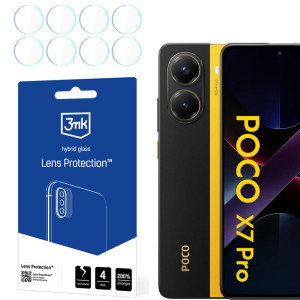Osłona na aparat 3mk Lens Protection do Xiaomi Poco X7 Pro, 4 zestawy