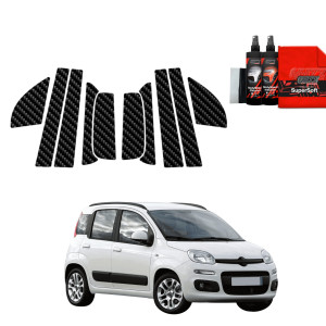 10w1 Folia karbonowa Grizz Protector na słupki do Fiat Panda 3 Hatchback 5D (2011-2016)