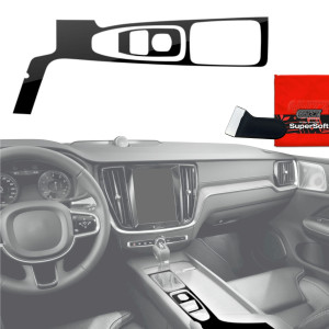 Folia do wnętrza Volvo XC90 T5 Drive Mode (2015-2021) Grizz Protector 2w1 Czarna Połyskująca