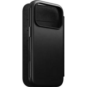 Etui z klapką Nomad Modern Leather Folio do MagSafe, do iPhone 17 Pro, czarne