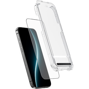 Szkło matowe Benks Joy Touch Matte Glass do iPhone Air, z czarną ramką