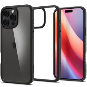 OUTLET: Etui Spigen Ultra Hybrid do iPhone 16 Pro Max, przezroczysto-czarne