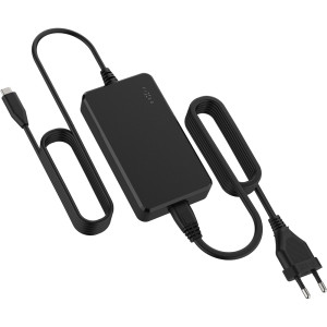 Uniwersalny zasilacz sieciowy GaN 100W USB-C PD 3.0, Fixed Power Adapter, do laptopa i innych urządzeń, 3m, czarny