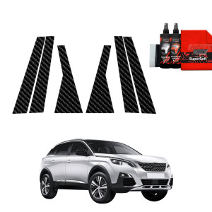 6w1 Folia karbonowa Grizz Protector na słupki do Peugeot 3008 (2016-2024)