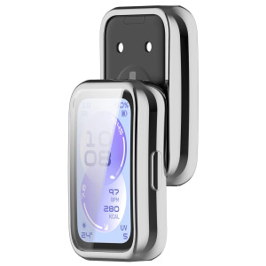 Etui z osłoną ekranu Bizon Case Watch Felipe do Huawei Band 11, srebrne