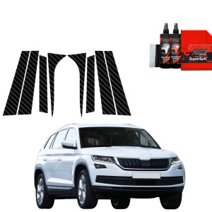 8w1 Folia karbonowa Grizz Protector na słupki do Skoda Kodiaq (2016-2023)
