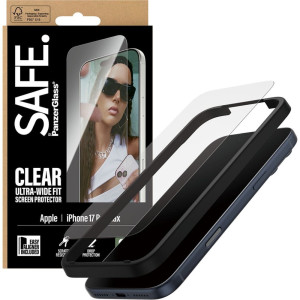 Szkło hartowane z aplikatorem SAFE by PanzerGlass Ultra-Wide Fit + EasyAligner do iPhone 17 Pro Max