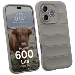 Pancerne etui Bizon Case Tur do Honor 600 Lite 5G, jasnoszare