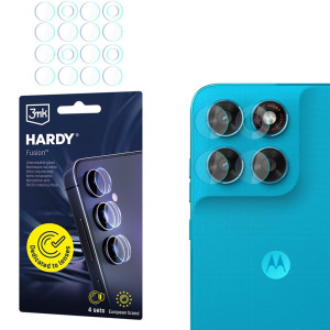 4x Szkło hybrydowe na soczewki aparatu, 3mk Hardy Fusion Lens Protection do Motorola Moto G87 5G