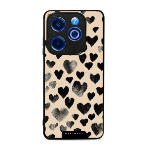 Etui ochronne do Infinix Hot 40i, Mobiwear Glossy Case, beżowa miłość