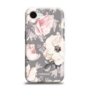 Etui ochronne do iPhone 17e, Mobiwear Elite Pro, różowo-kwieciste