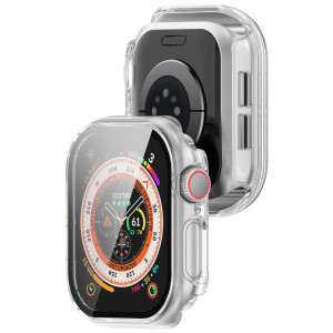 Etui ze szkłem do zegarka Bizon Case Watch Adamo do Apple Watch 11 / 10 (46mm), przeźroczyste