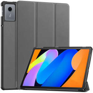 Etui z klapką Bizon Case Tab Croc do Lenovo Idea Tab 11, szare