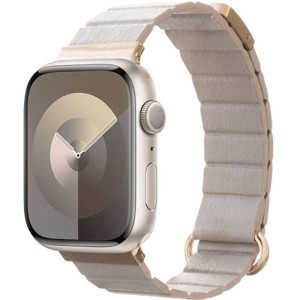 Pasek magnetyczny Crong Eclipse  do Apple Watch 42/41/40/38 mm, beżowy
