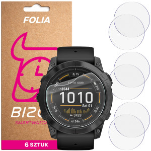 Folia ochronna na ekran zegarka Bizon Watch Film HydroFlex do Garmin Epix Pro 2 gen. 51 mm, 6 sztuk