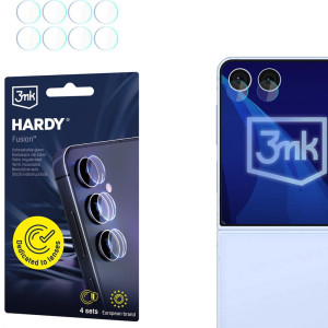 4x Szkło hybrydowe na soczewki aparatu, 3mk Hardy Fusion Lens Protection do Galaxy Z Flip7
