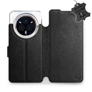 Etui z naturalnej skóry do Realme 14 Pro 5G, Mobiwear Leather, czarne