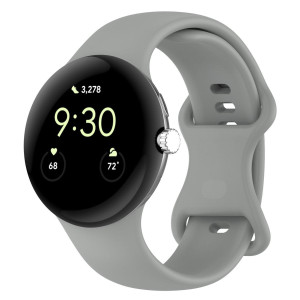 Silikonowy pasek Bizon Strap Watch Silicone S 41mm do Google Pixel Watch 3/Watch 2/Watch 1, szary