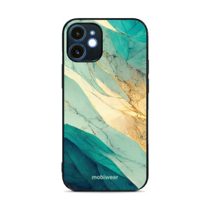 Etui ochronne do iPhone 12, Mobiwear Glossy Case, turkusowy marmur