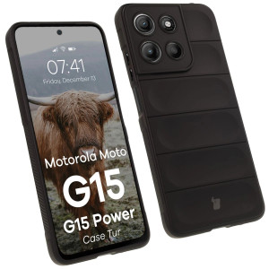 Pancerne etui Bizon Case Tur do Motorola Moto G17 / G17 Power / G15 / G15 Power, czarne