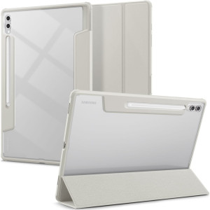 Etui Spigen Ultra Hybrid Pro do Galaxy Tab S10 Ultra / S9 Ultra / S8 Ultra, szaro-przezroczyste