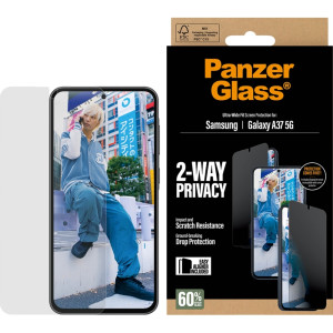 Szkło hartowane na cały ekran PanzerGlass Ultra-Wide Fit Privacy do Galaxy A37 5G, prywatyzujące