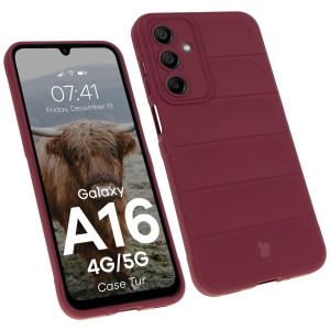 Pancerne etui Bizon Case Tur do Galaxy A16 4G/5G, burgundowe