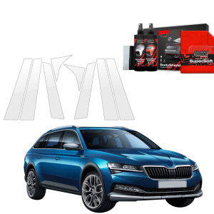 8w1 Folia ochronna na słupki Grizz Protector do Skoda Superb 3 Combi (2019-2023)