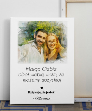 Foto obraz na płótnie dla zakochanych - Możemy Wszystko