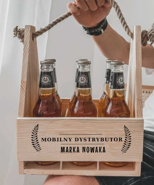 Personalizowane nosidełko na piwo na prezent - Mobilny dystrybutor