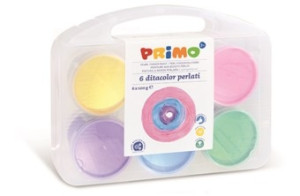 Perłowe farby do malowania palcami 6 x100g