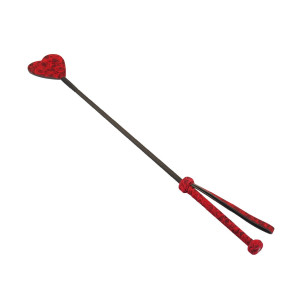 Szpicruta Kinbaku Ukiyoe Red Rosy Leather Crop Liebe Seele