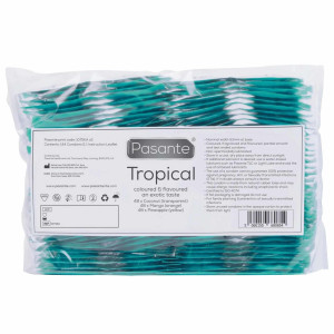 Prezerwatywy Smakowe Tropikalne Pasante Tropical Bulk 144 szt.
