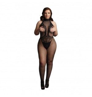Fishnet and Lace Bodystocking Black 026 OSX | 100% ORYGINAŁ| DYSKRETNA PRZESYŁKA